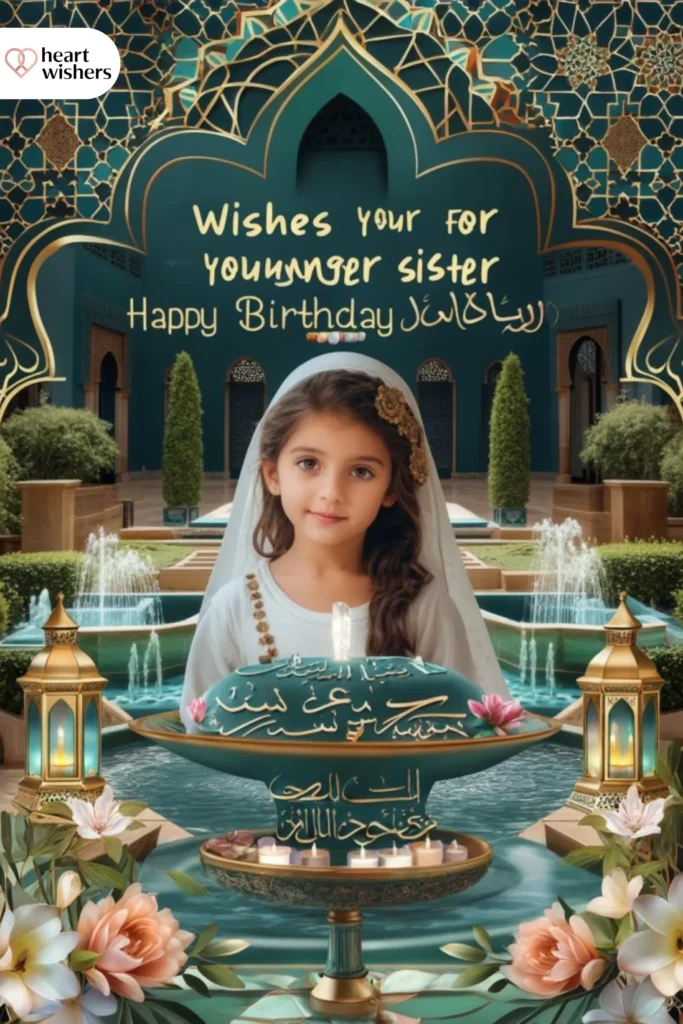 Islamic Birthday Wishes for Younger Sister