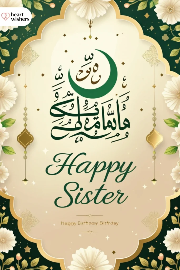 Unique Islamic Birthday Wishes for Sister