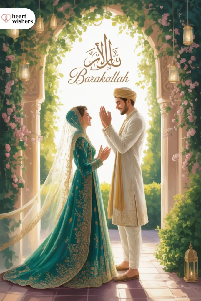 Islamic Wedding Wishes Barakallah