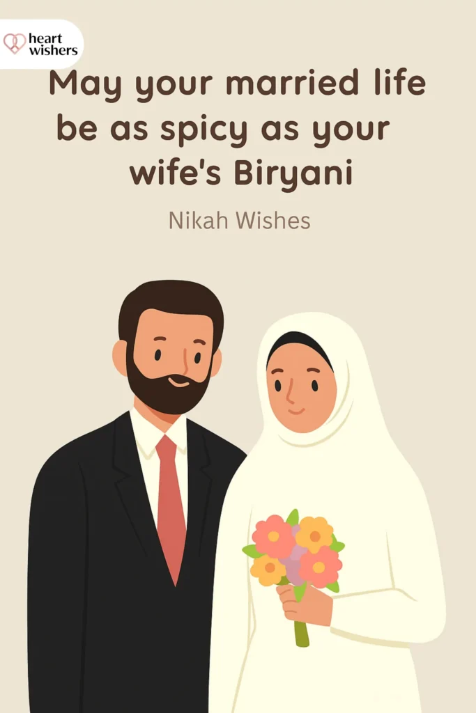 Funny Yet Halal Nikah Wishes