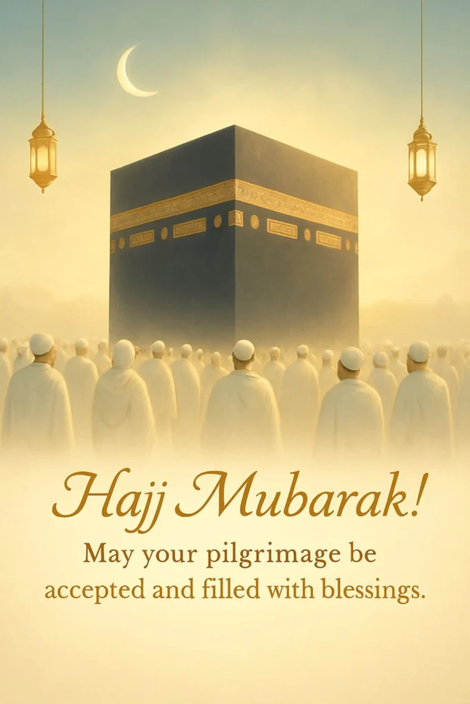 Hajj Mubarak Wishes in English