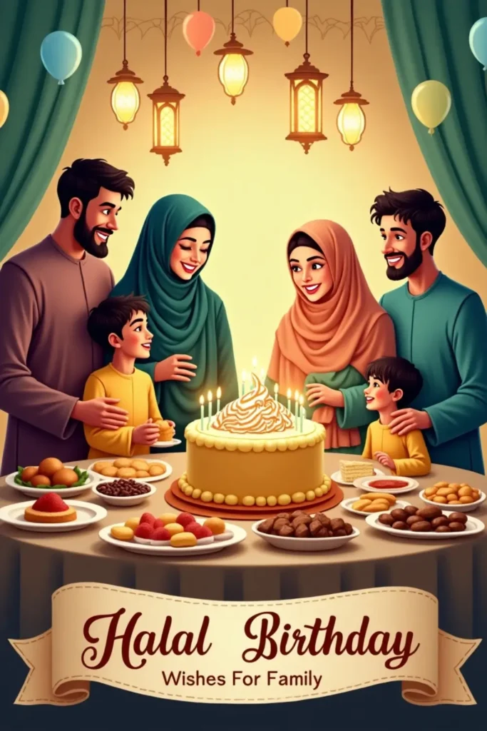 Halal Birthday Wishes For Family