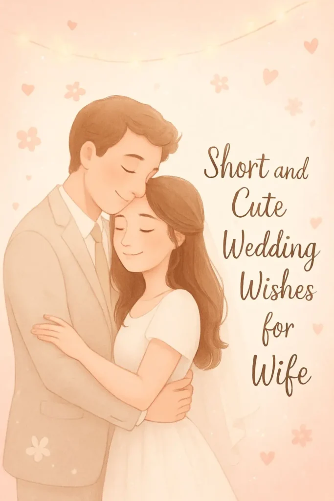 Short and Cute Wedding Wishes for Wife