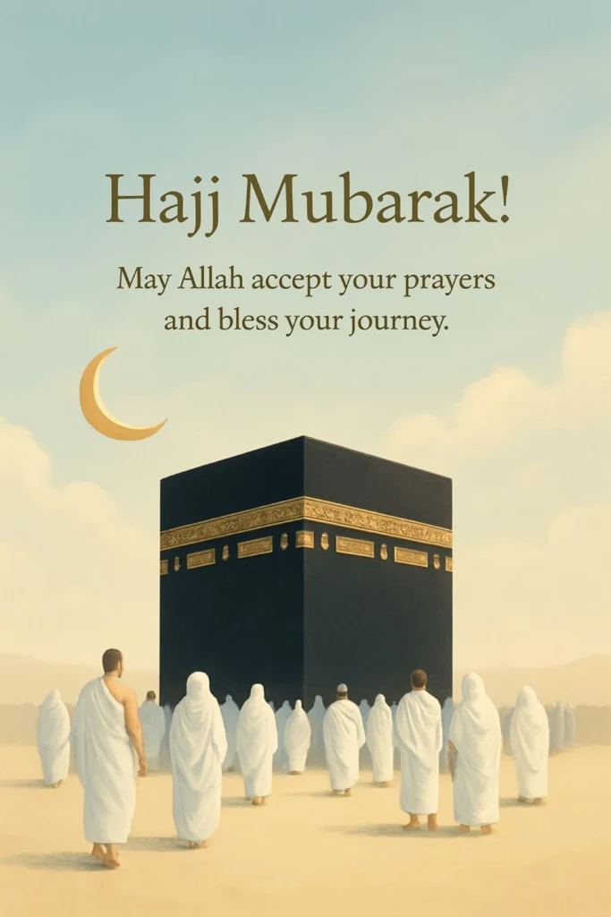 Short Hajj Mubarak Quotes & Dua Messages