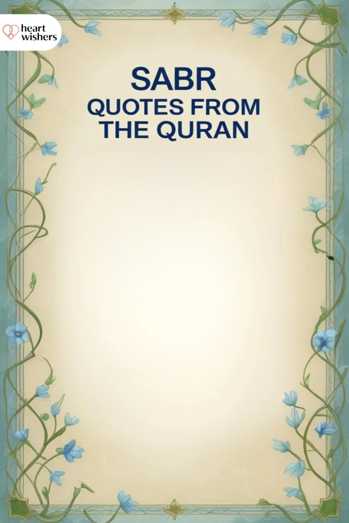 Sabr Quotes From The Quran