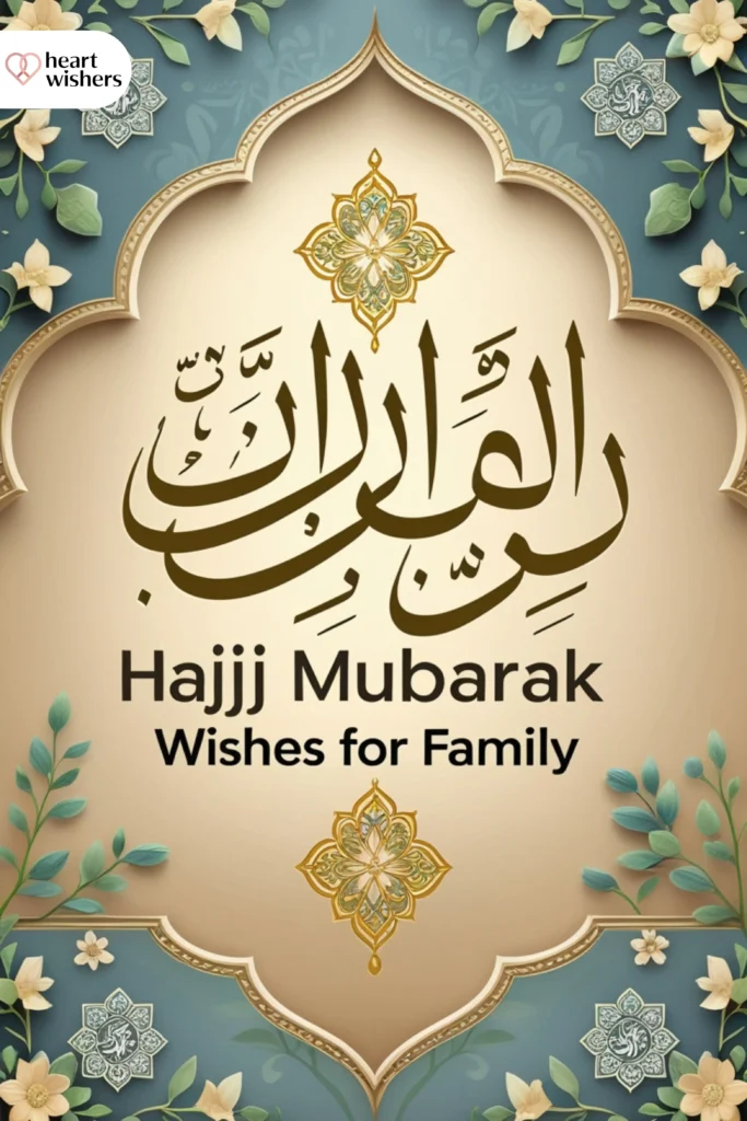 Hajj Mubarak Wishes for Family