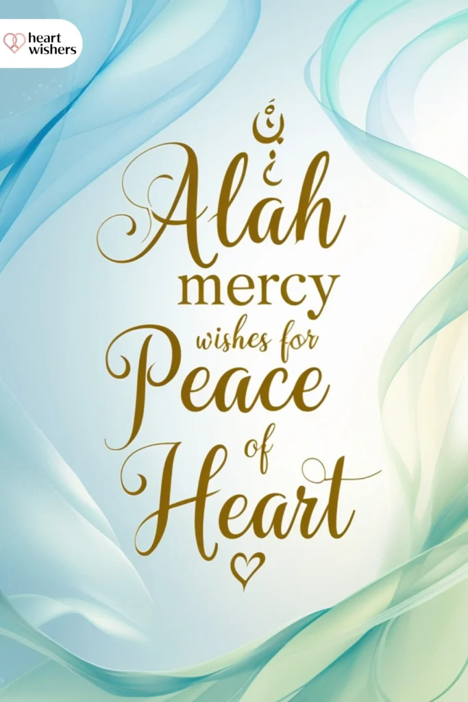 Allah Mercy Wishes for Peace of Heart