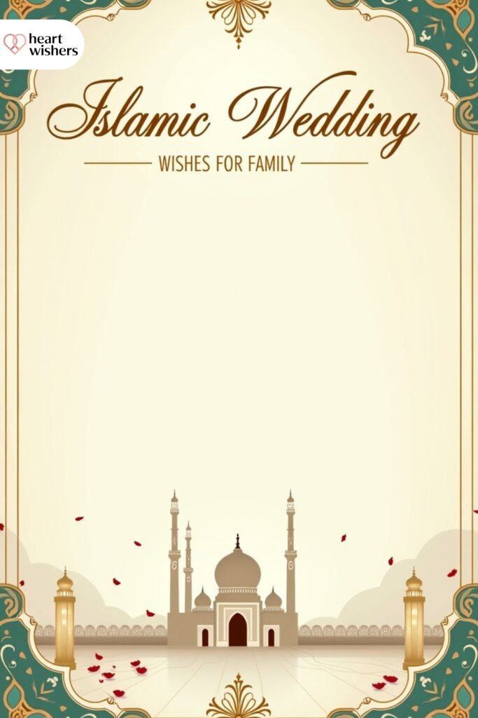 Islamic Wedding Wishes for Family