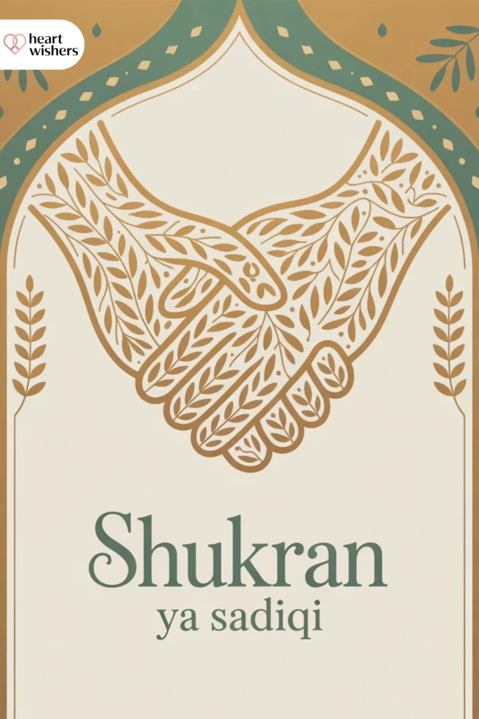 Islamic Thankfulness for Friends