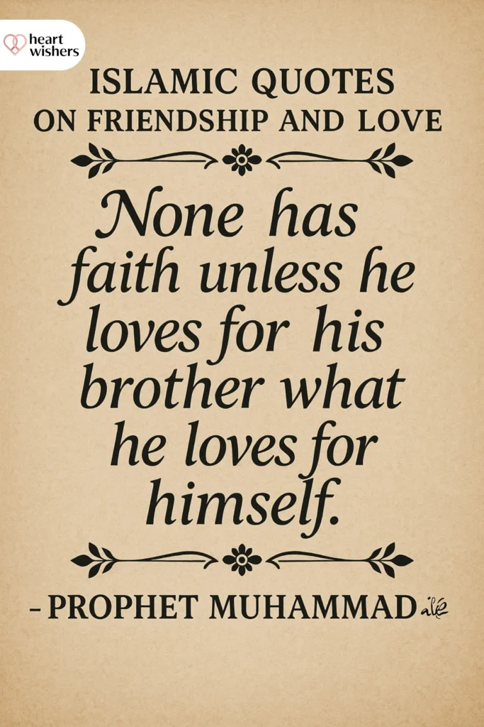 Islamic Quotes On Friendship And Love