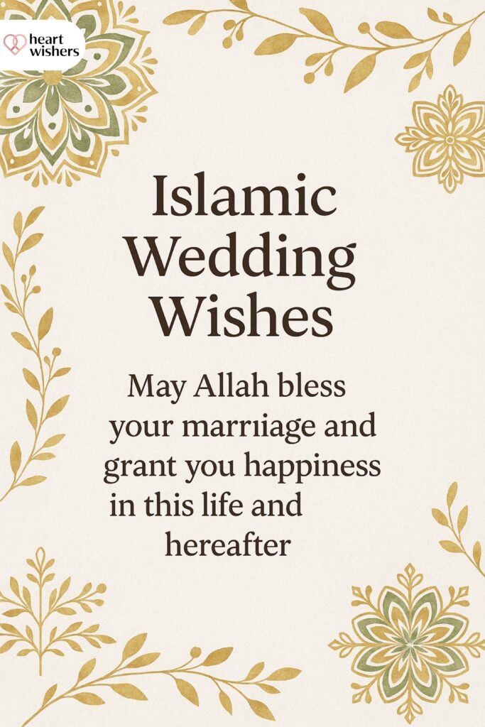 Islamic Wedding Wishes for Social Media