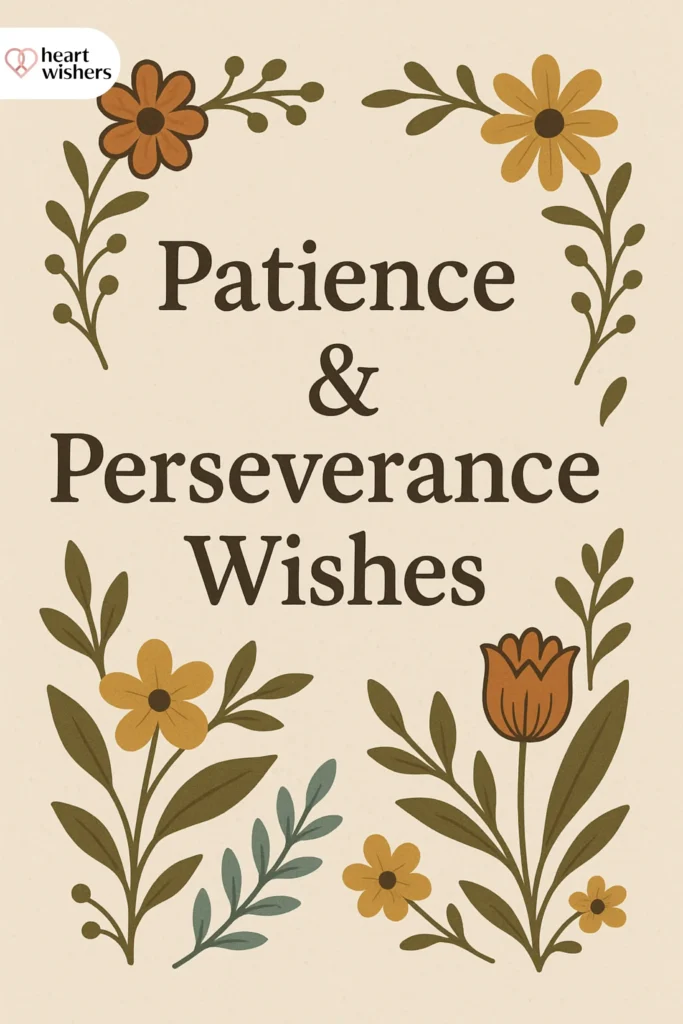 Patience and Perseverance Wishes
