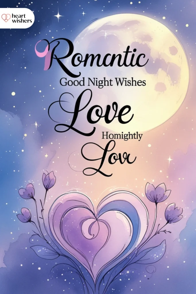 Romantic Good Night Wishes for Love