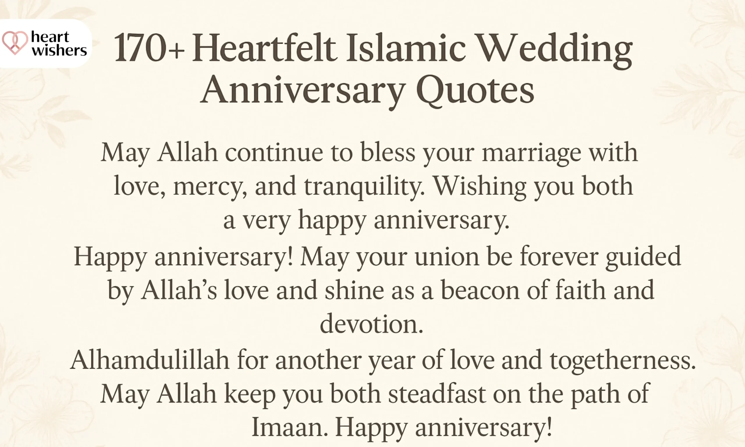 Islamic Wedding Anniversary Quotes