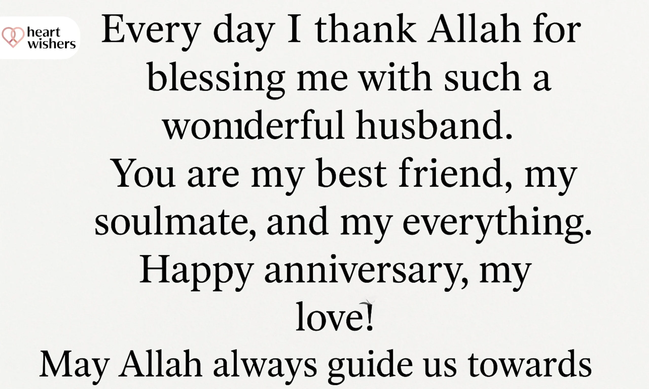 Islamic Anniversary Wishes For Husband