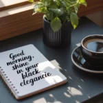 black good morning quotes