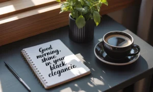 black good morning quotes